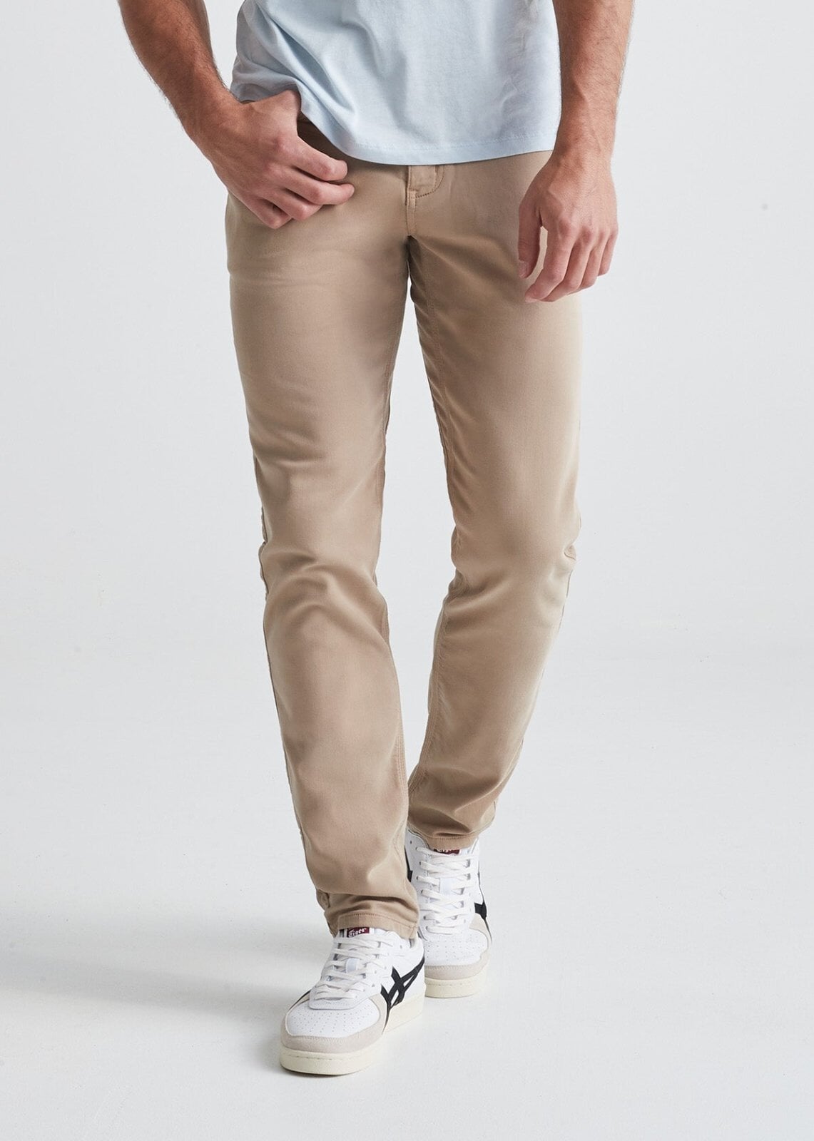 Men's Light Khaki Slim Fit Dress Sweatpant Front