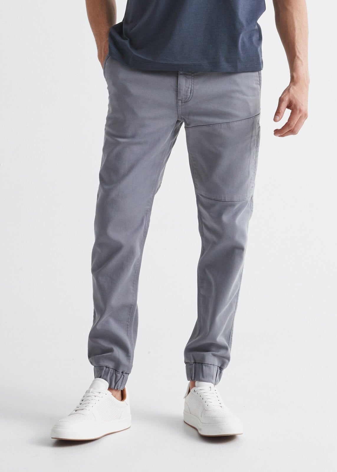 mens lunar grey athletic jogger front