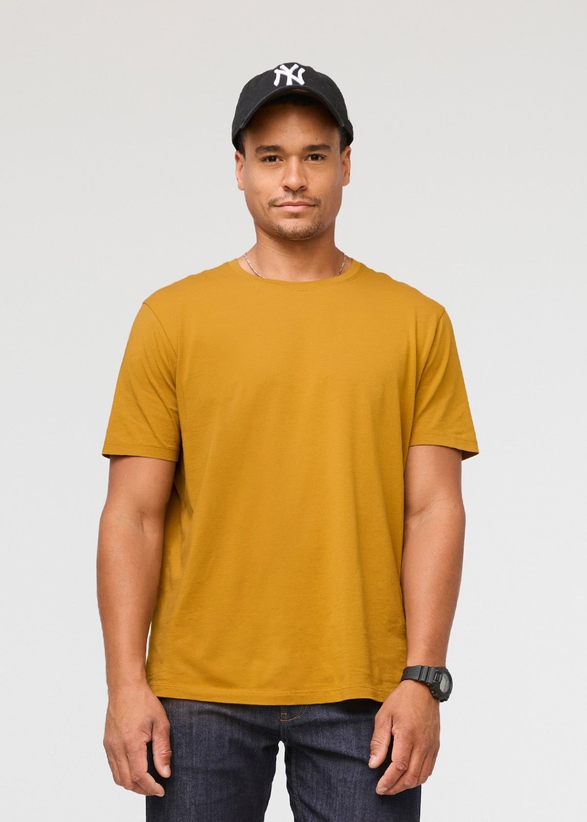 mens 100% pima cotton cider t-shirt front